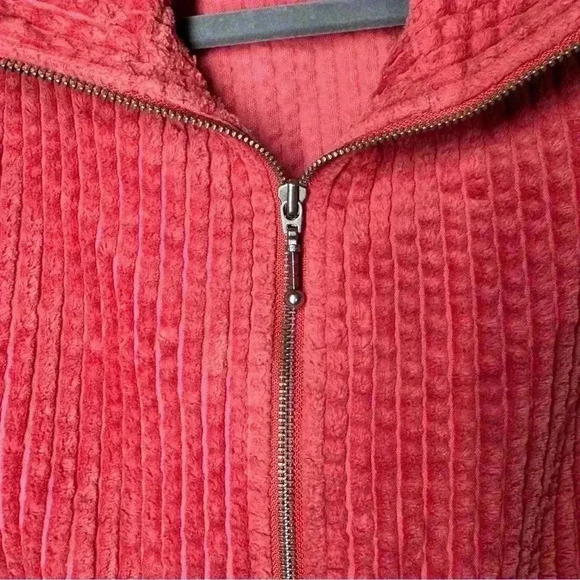 Woolrich Corduroy Shacket Womens Small Ruby Red Full Zip Jacket - Picture 3 of 6